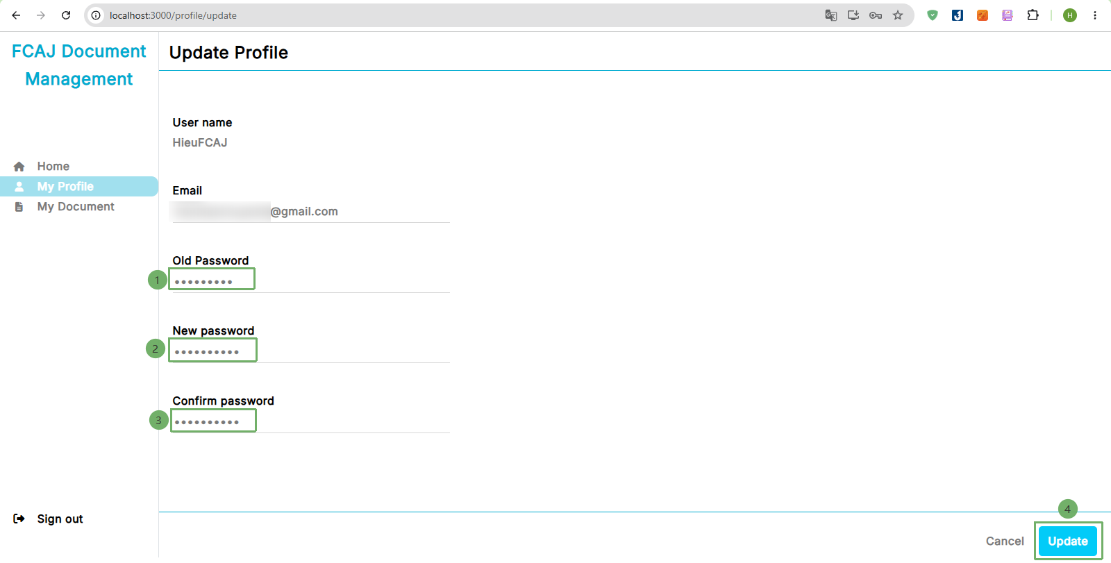 UpdateProfile